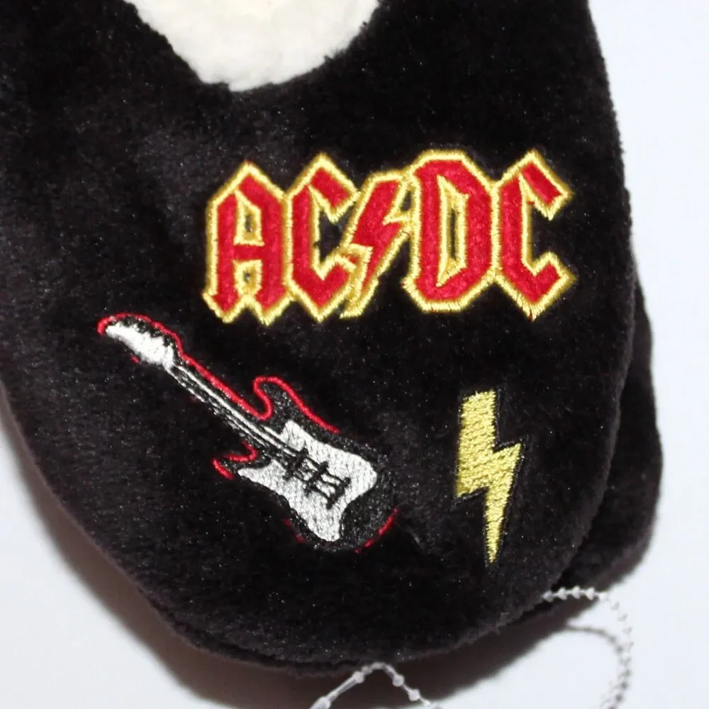 AC/DC Women's Fuzzy Babba Slipper Socks with grippers S small size 5 - 7